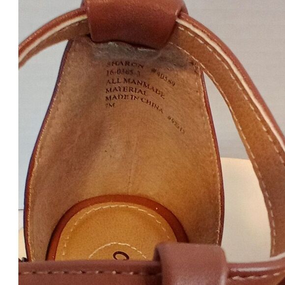 COMFORTVIEW Brown Woven Open Toe Women's Sandals Size 7M - Picture 3 of 13